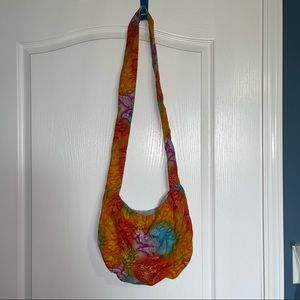Homemade crossbody bag.